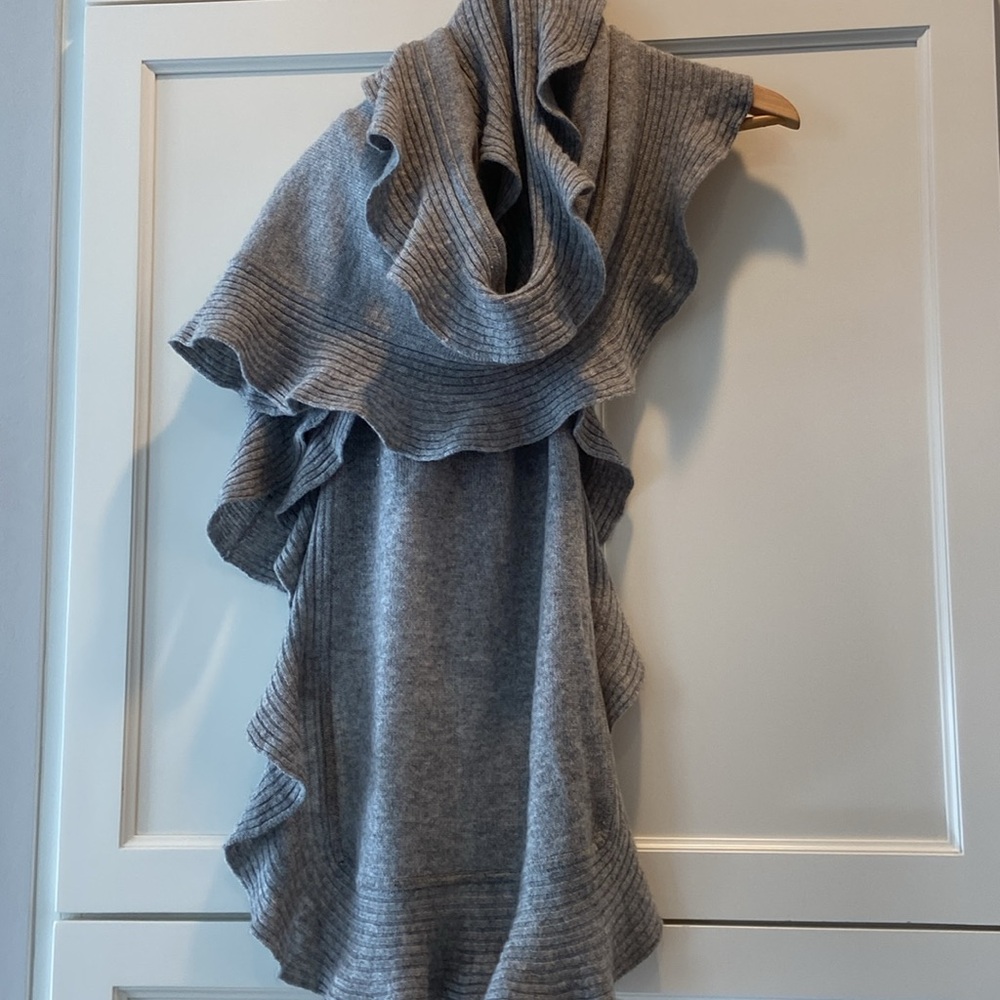 Forte Cashmere Ruffle Long Scarf Wrap